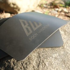 Body Wisdom Ultra-Portable Fitness Mat on a Rock